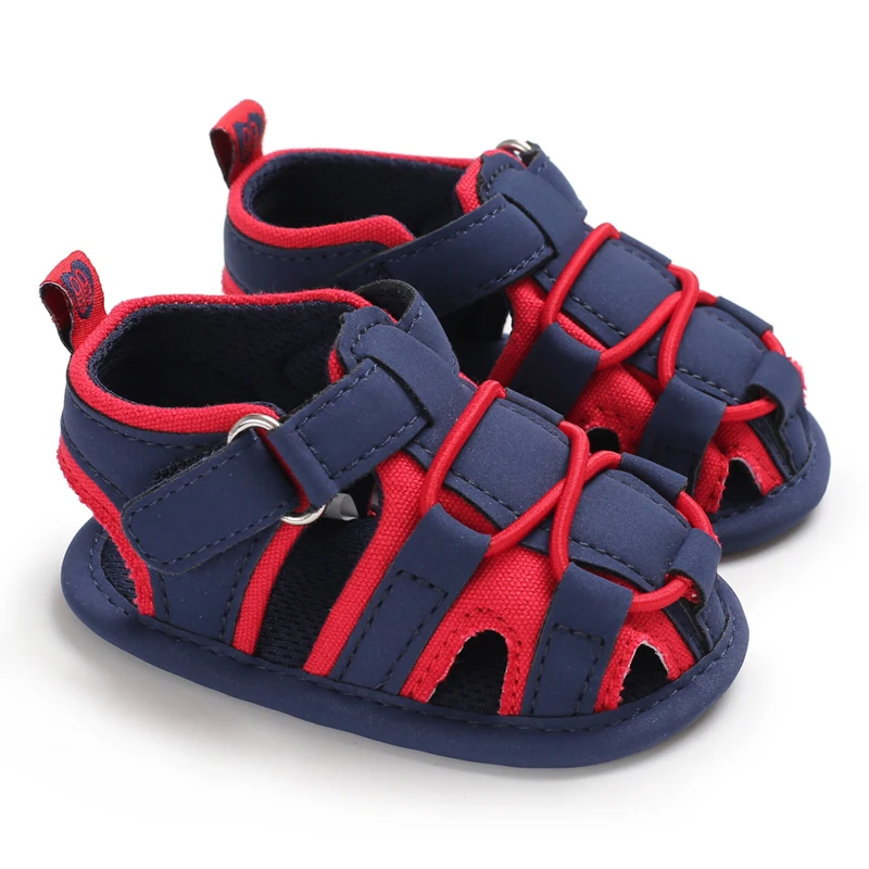 Toddler shoes wholesale 0-12months  boys and girls rubber sole breathable non-slip baby sandals