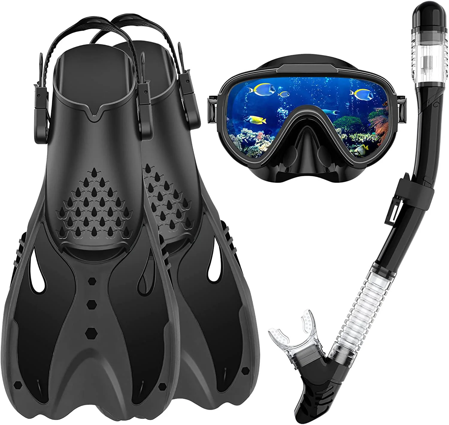 Rentong OEM ODM Hot Sale High Quality Junior Kids Diving Set with Mesh bag and ear protection