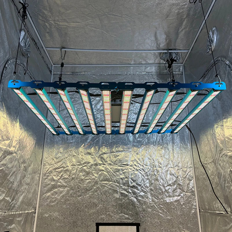 Separate UV/IR, KingBrite P55 1000W Samsung LM301H EVO Mint White+Emerald Green 660nm UV IR Rotatable LED Grow Light Bar