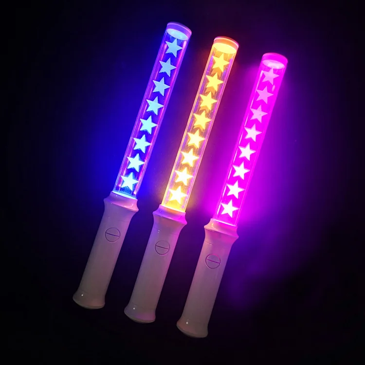 Kpop Custom Logo Brand Wireless Rfid DMX Controller Lightstick Fans Cheer Up Glow Wand LED Light Stick For Events Concert Sports
