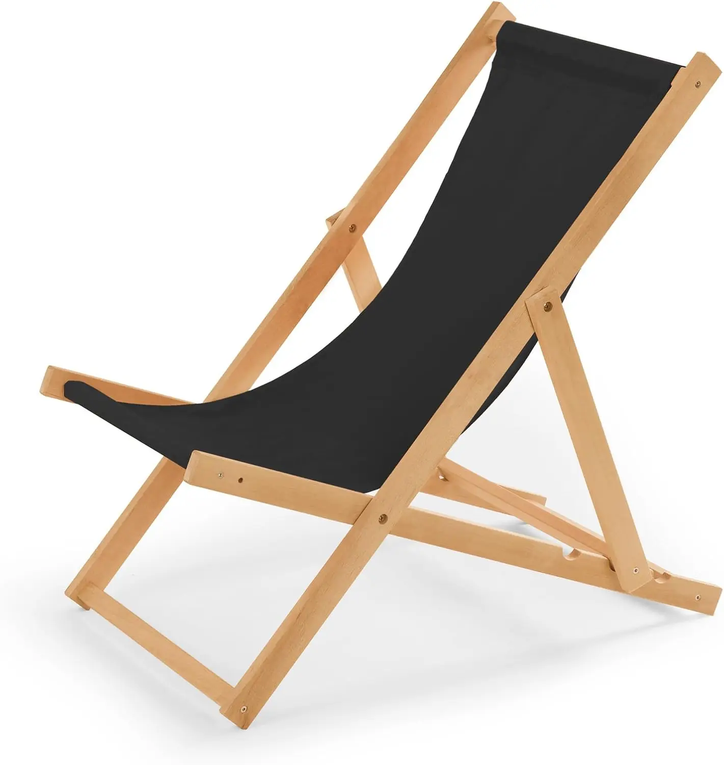 Outdoor Chair Fashionable Camping Folding Beach Chair Wooden Deck Chair Garden Lounger Mailing Order Pack