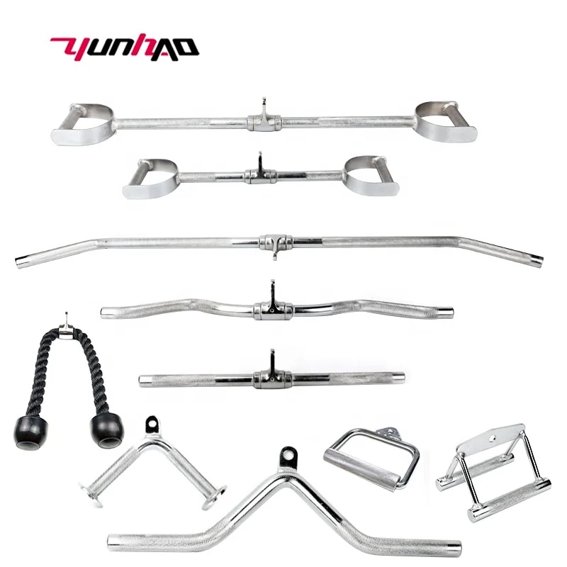 High Quality Gym Strength Exercise Fitness Equipment Triceps Muscles Training Pull Bar Smith Machine Accessories