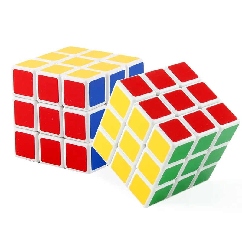 Hot Selling 3x3 Magic Puzzle Cube ABS Plastic Race Speed Cube Educational Toys for Adults and Children