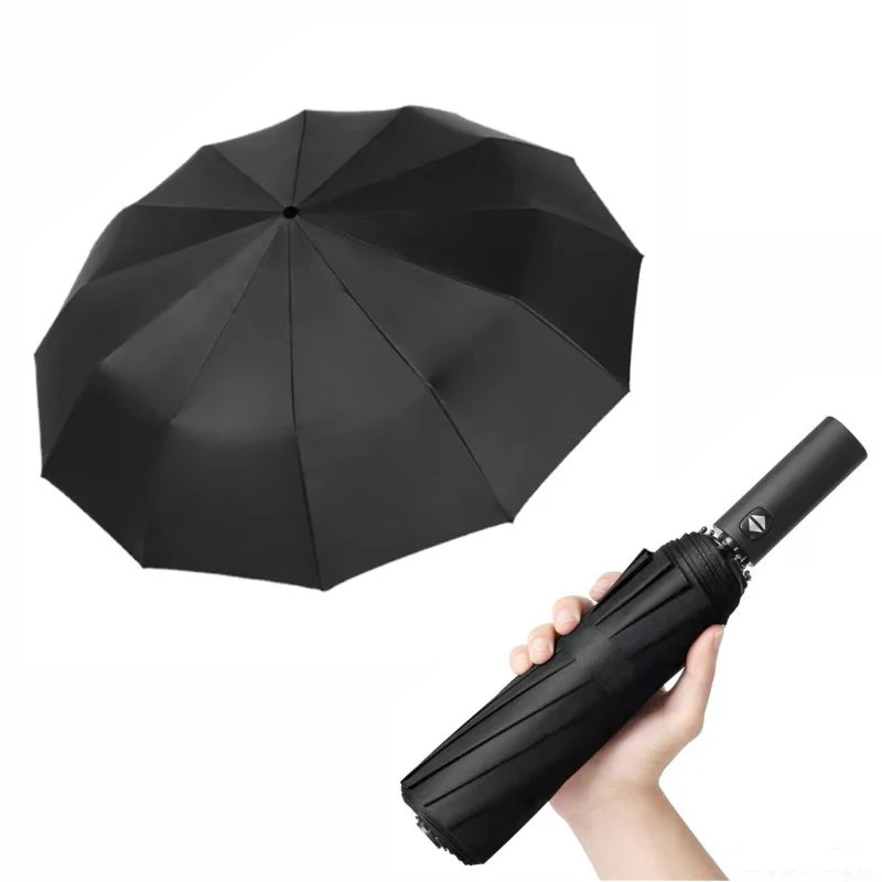 AI-MICH Custom Logo Wholesale 3 Fold Umbrella Price Cheap Design Solid Color Umbrella Promotional Wine Bottle Umbrella