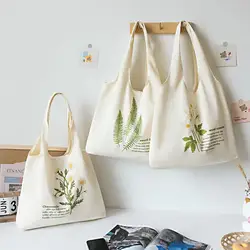 2019 custom LOGO wholesale Digital stronger cotton material printed canvas tote bag fabric