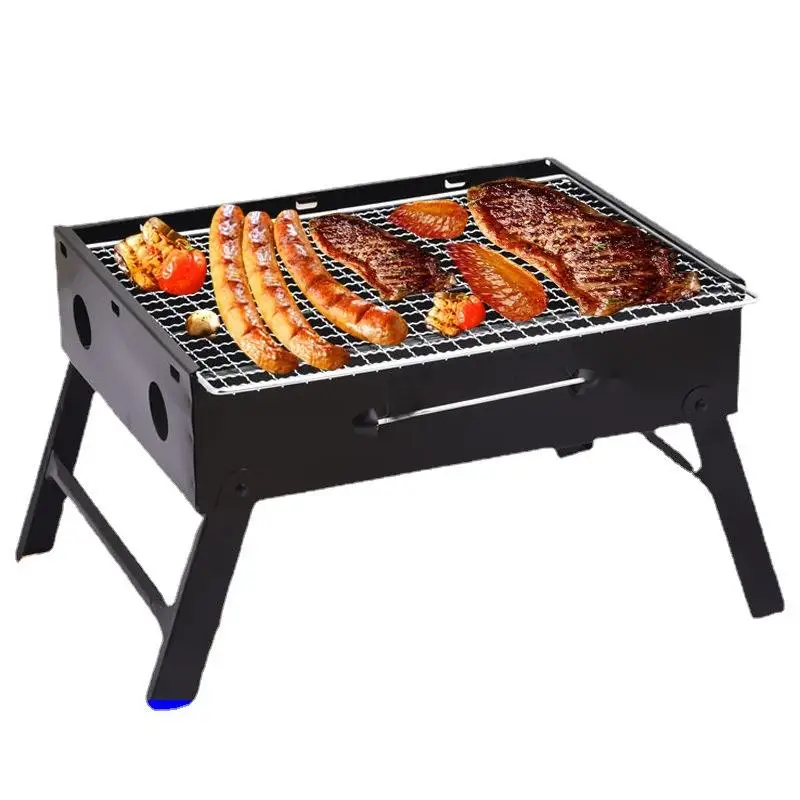 Outdoor Folding Portable Commercial Grill Household Charcoal BBQ Tools for Home Use