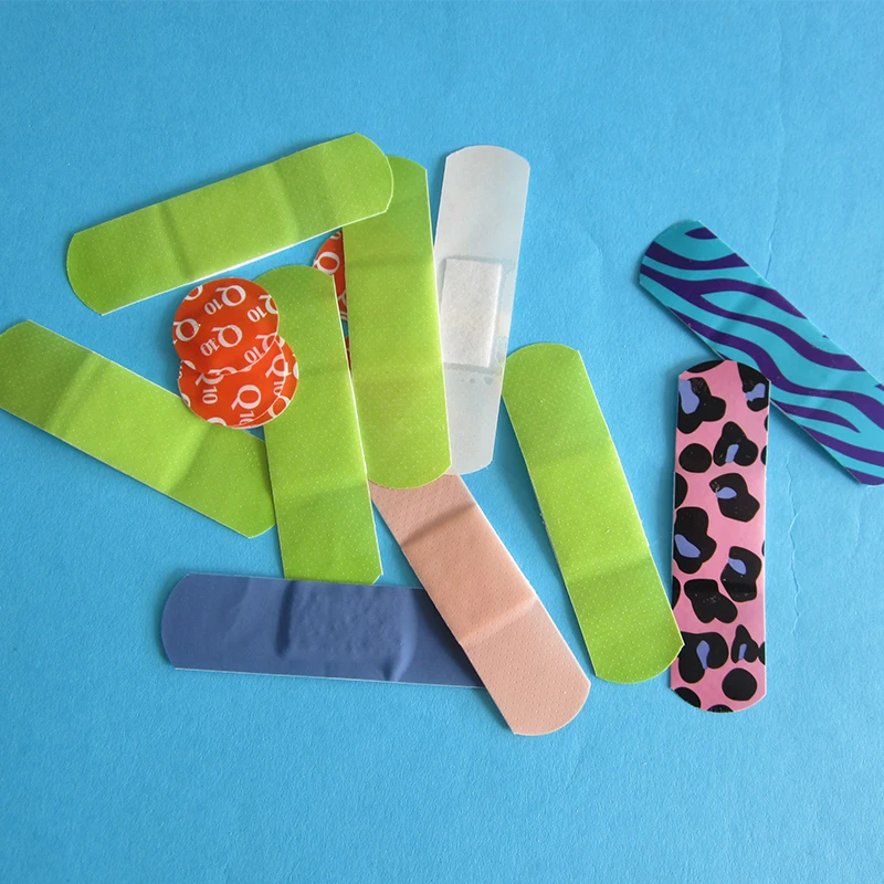 Colorful style elastic fabric hot sale waterproof cartoon wound plaster adhesive