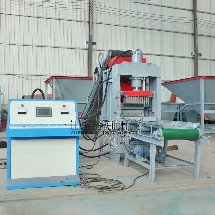 2024 New type barbecue charcoal production line Cube shape Shisha charcoal powder hookah charcoal briquette making machine