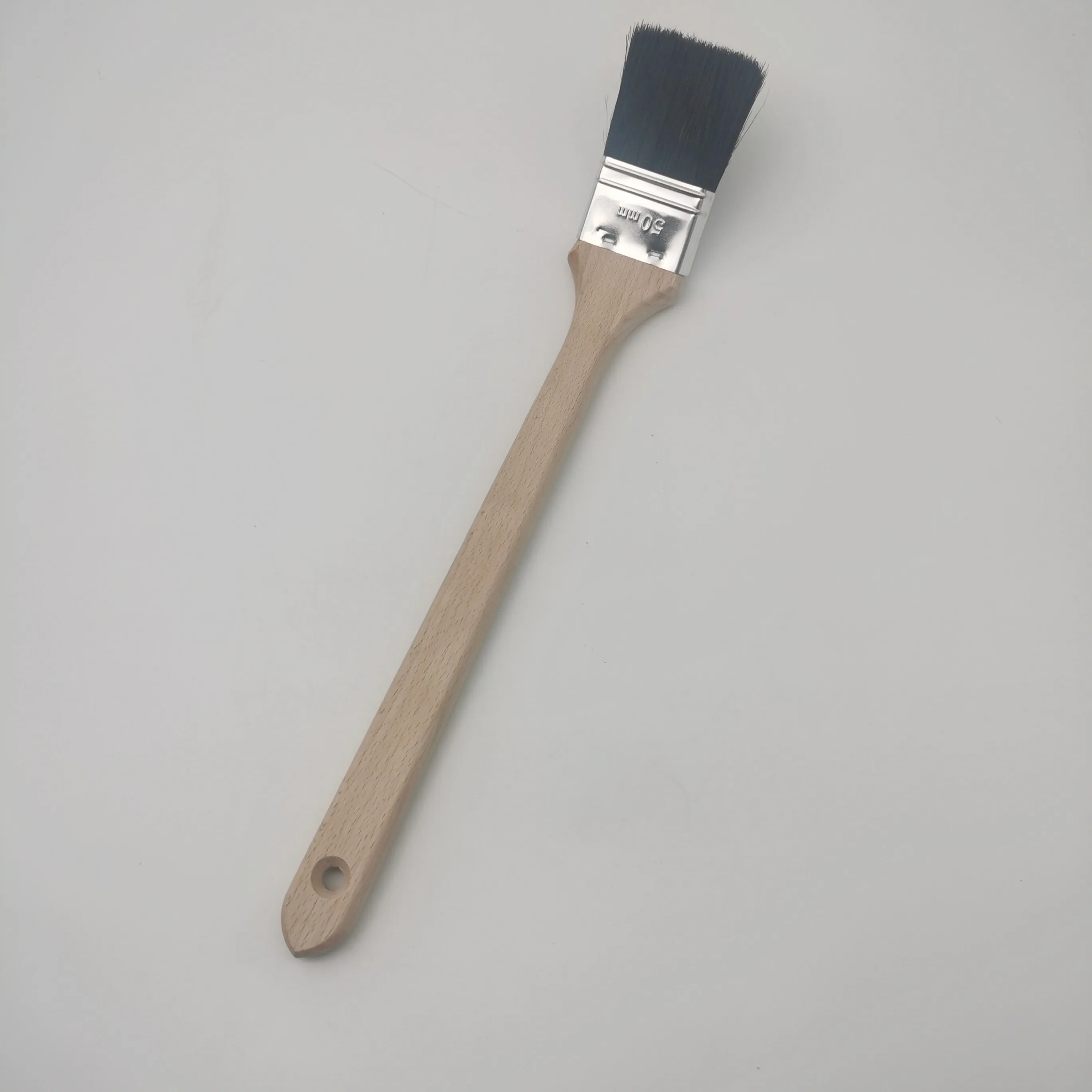 High Quality Bent Radiator Brush Angle Elbow Brush with Long Wood Handle