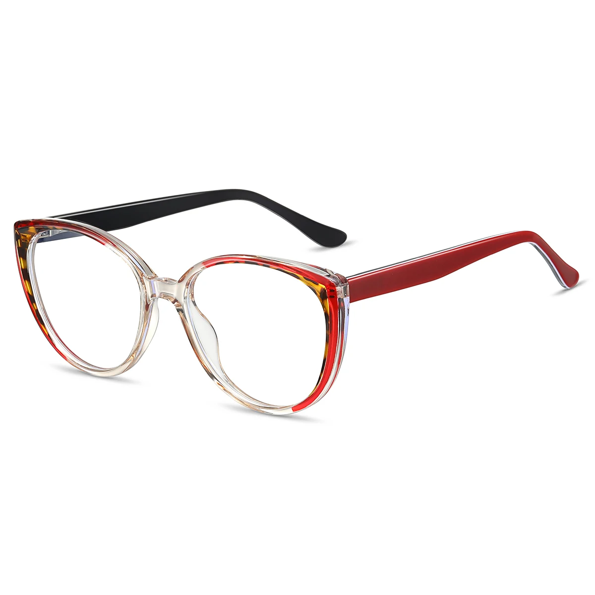 Custom Logo TR90 Women Eyeglasses Frame Acetate Temple Optical Glasses Designer Eyewear