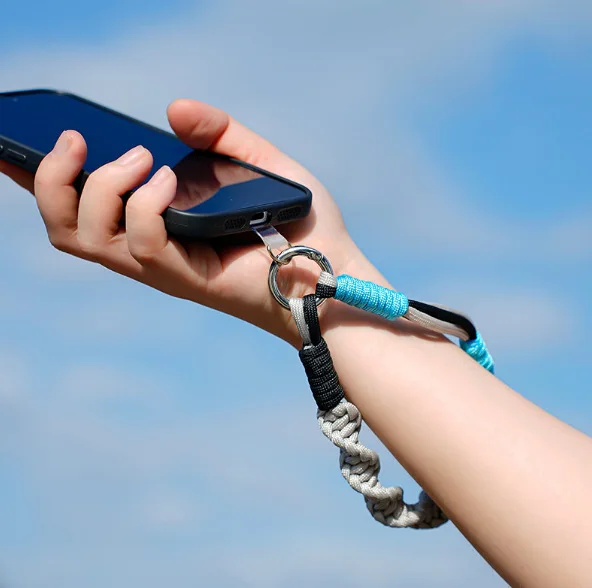 2025 Handmade Mobile Phone Lanyard Wear-resistant Durable Mobile Phone Chain Outdoor Sports Anti Lost Cell Phone Strap Keychain