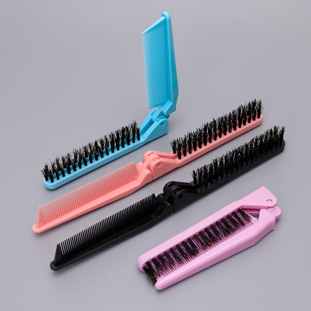 Wholesale Foldable Massage Comb Convenient Travel Multi-Function Plastic Handle Folding Comb