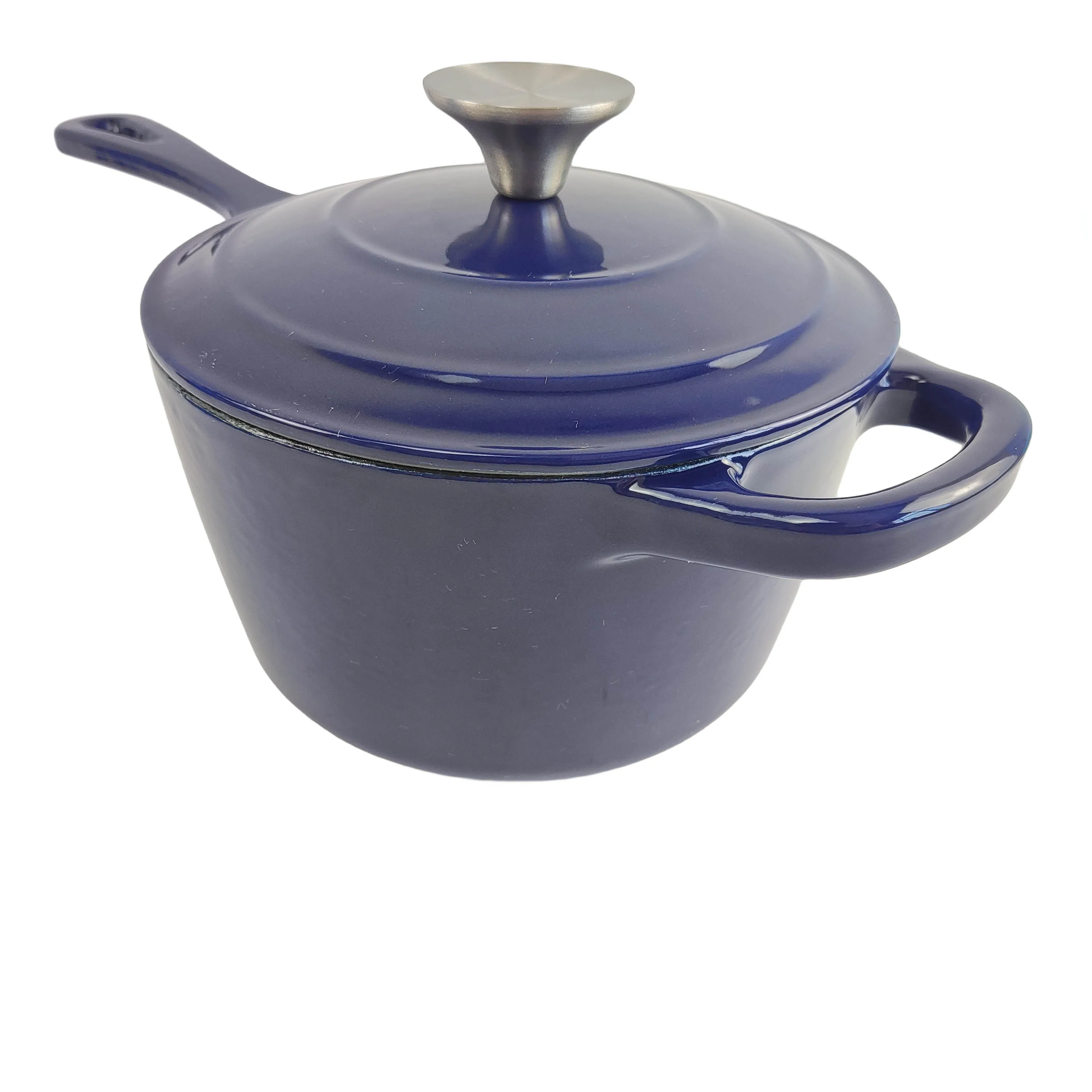 16cm Enamel Milk Pot Cast Iron Pot With Lid Enamel Coated Milk Pot Cast Iron Cookware