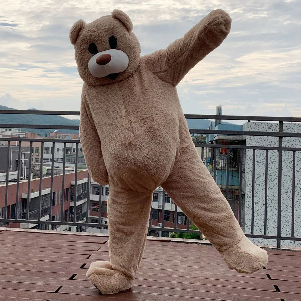 Brown bear plush doll custom mascot clothing net red dance teddy bear