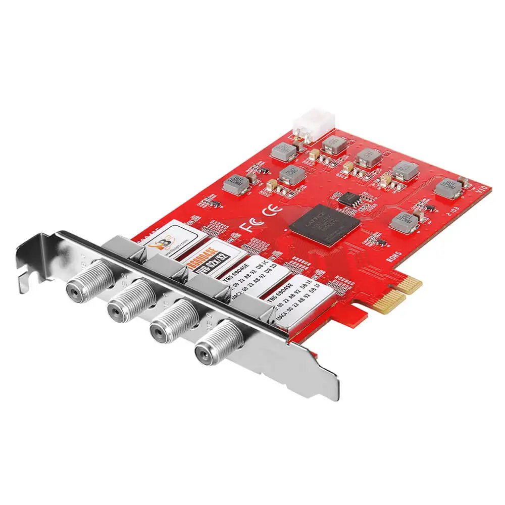 Цифровой спутниковый ТВ-тюнер TBS6904SE DVB-S2X четырехъядерный тюнер PCIe карта для IPTV Headend решение потокового