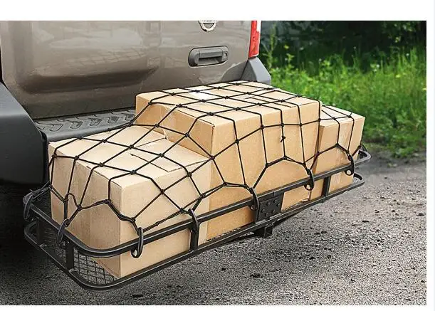 customizable size elastic floor car boot net  for car storage  Motorcycles cargo and bicycling