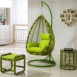 egg shape stand outdoor swing chair
