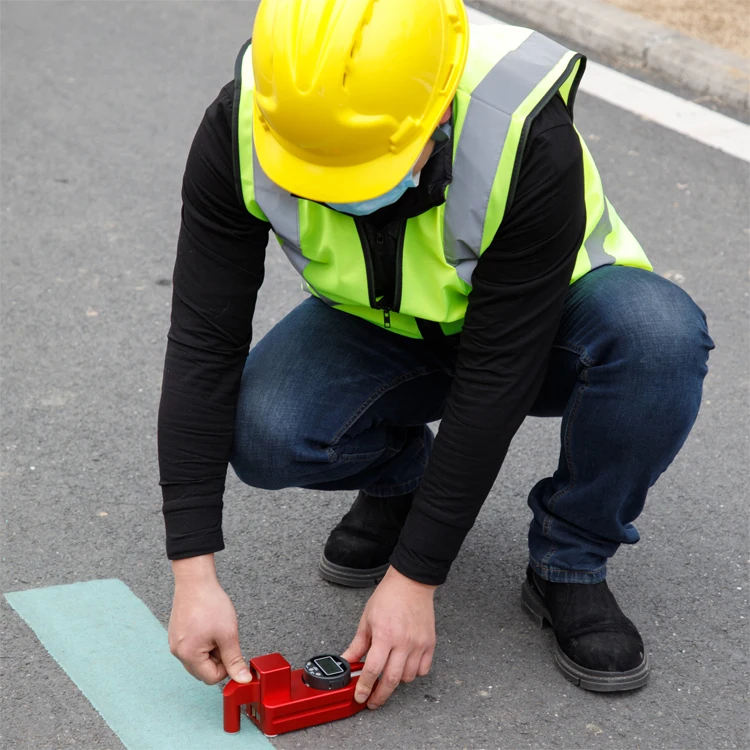 Easy Operation Digital GPS Acceptance Road Marking Lines Thickness Checking Gauge High Accuracy Measuring Machine