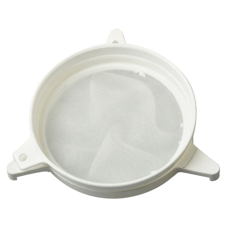 Honey Strainer Double Sieves Filter Nylon Mesh Net Screen Food Filter