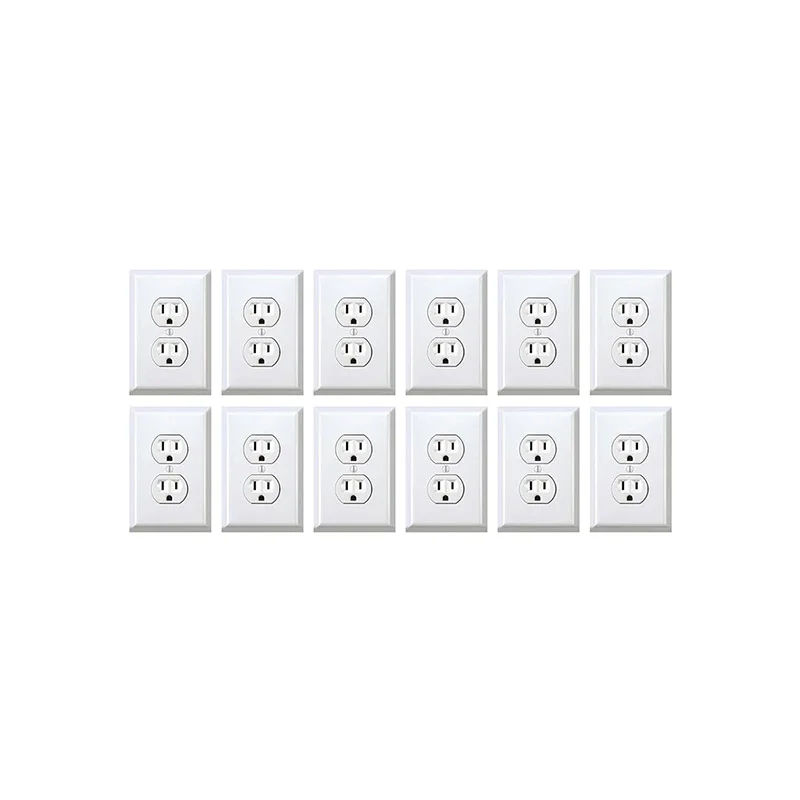 Joke fa ke  Outlet Stickers Prank Airport Wall Sockets Funny Electrical Power Plug Plate Cover Decals