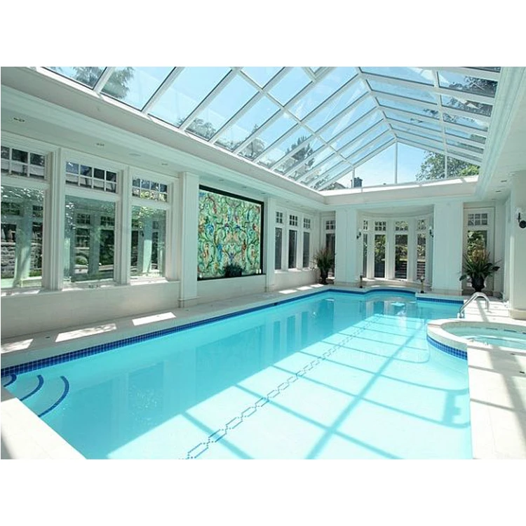 
swimming pool garble house aluminium glass retractable swimming pool enclosures 