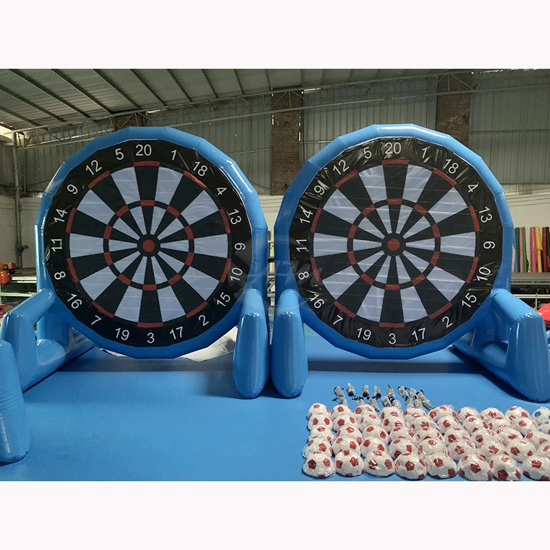 Portable Inflatable Soccer Target Football Shoot Inflatable Dartboard Kid Party Games For Activity