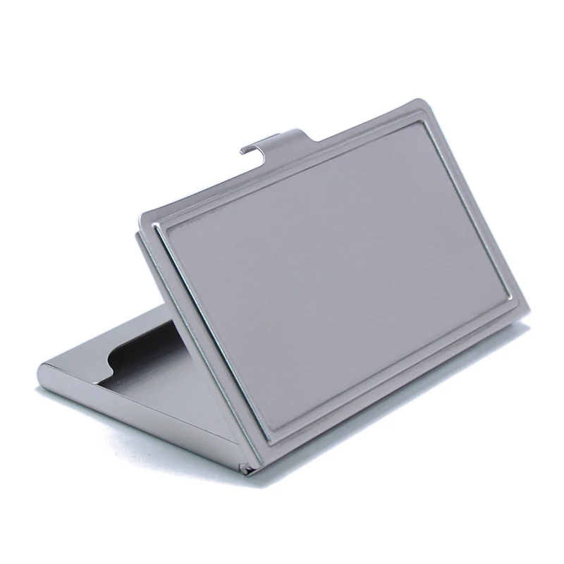 Wholesale Price Waterproof Stainless Steel Silver Metal Case Box Business Credit Card Case Cover Organizer Card Holder