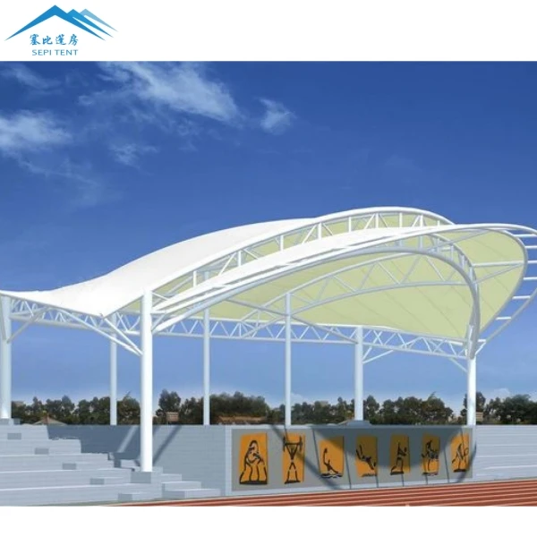 SEPI Custom 2024 New PVDF PTFE ETFE Canopy Tensile Membrane Structure For Architectural Sport Court Roof