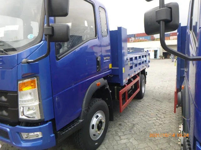 howo 4x2 5tons 10tons Euro4 129hp 3.5CBM light duty dumper trucks small dump trucks