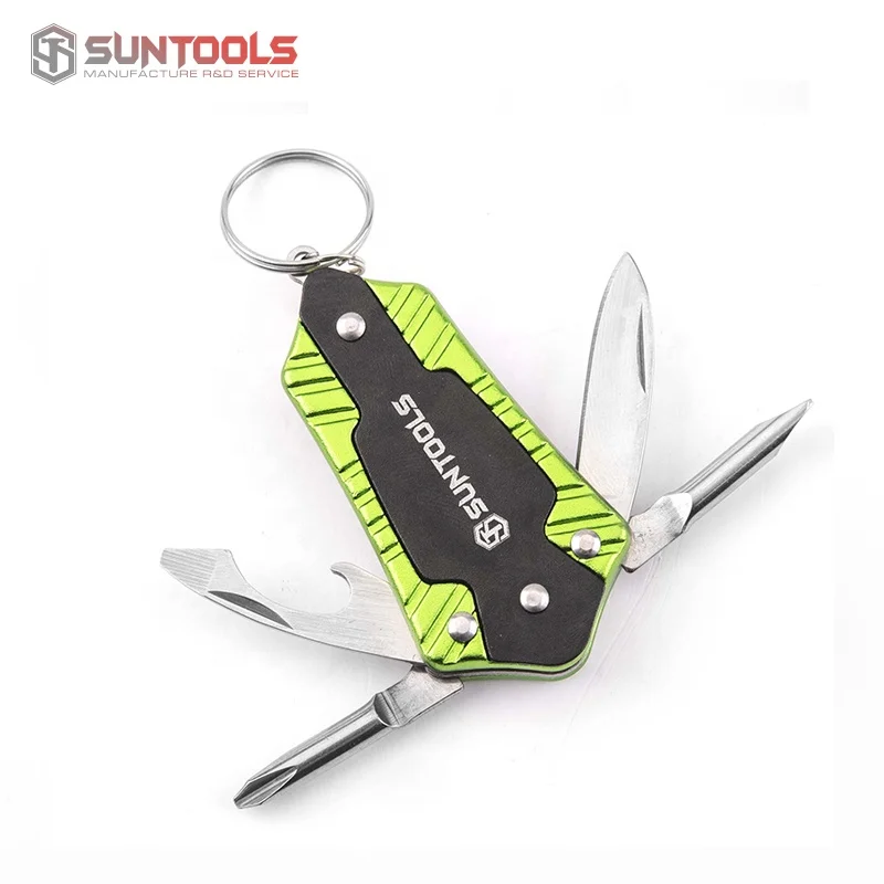 Mini portable knife keychain EDC Multi Functional safety keychains for women key knife
