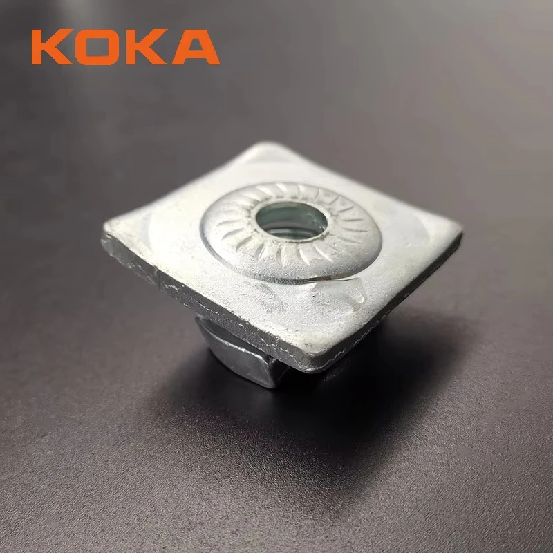 Hot Sale Heavy Duty M8 M10 Unistrut Spring Nut Hot Dip Galvanized Combo Nut with Washer