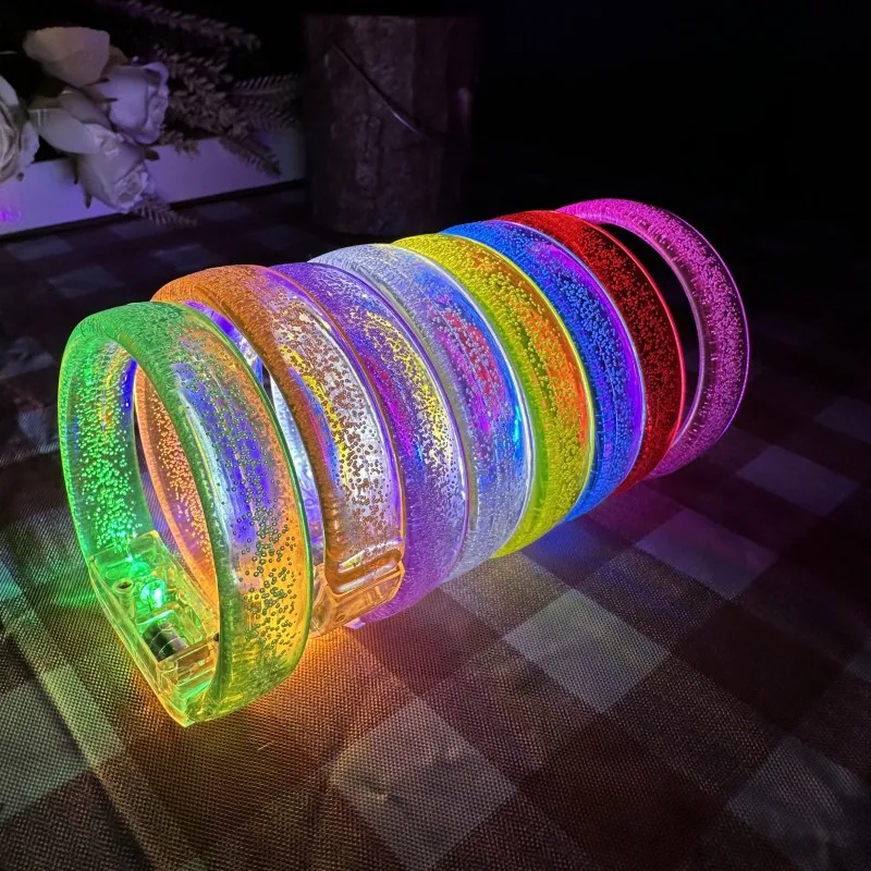 Bracelet LED Luminous Circle Concert Party Cheering Kids Bracelet Decor  Flashing Custom LED Bracelet