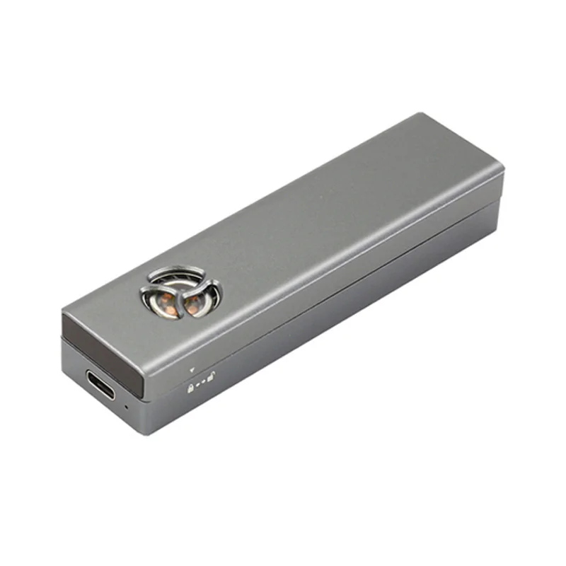  M.2 SSD чехол Портативный USB 3 1 Тип C 10Gps мини вентилятор корпус жесткого диска поддерживает NVMe SATA два