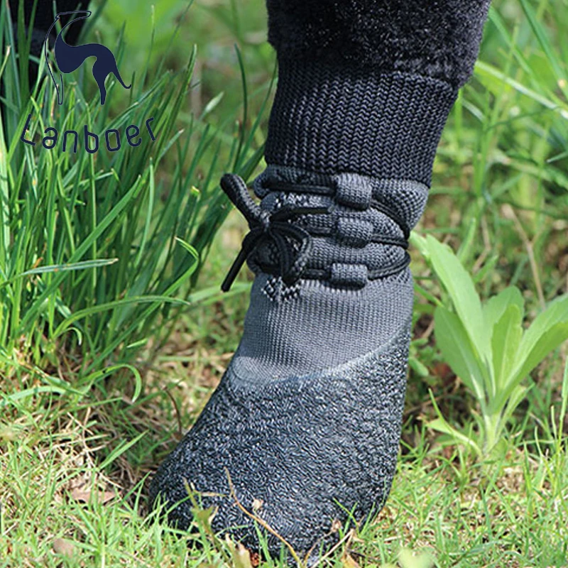  Водонепроницаемые кроссовки Lanboer для собак эластичная вязаная обувь устойчивый материал Нескользящие