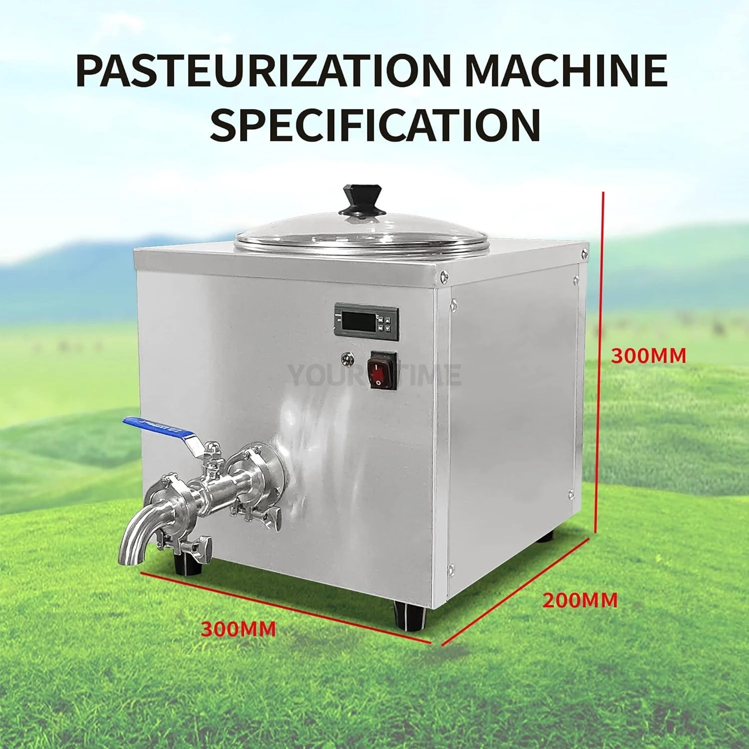 YourTime 14L Small Ice Cream Pasteurizer Machine With CE Batch Pasteurizer Milk Pasteurization machine For Gelato Ice Cream