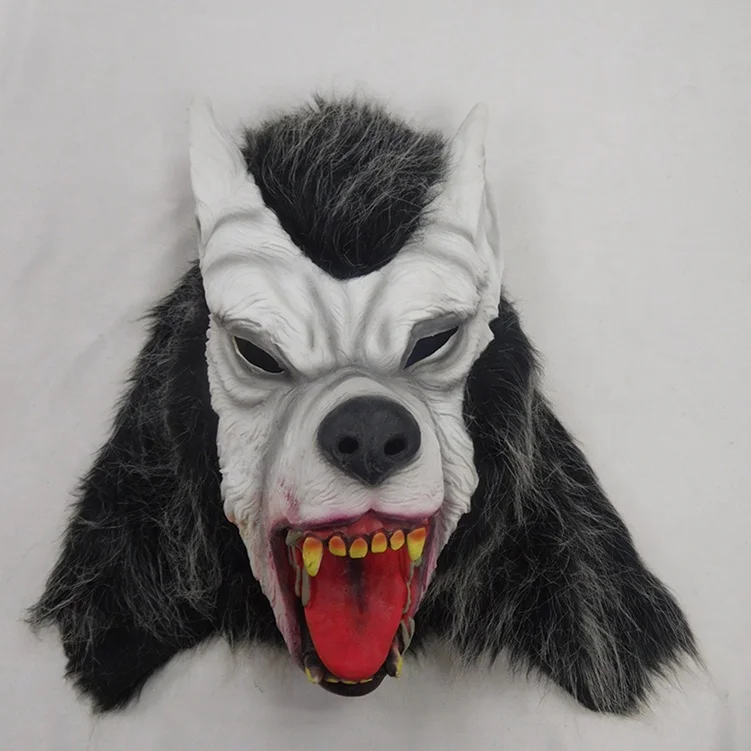 
Halloween Terrifying scary Full Head Animal Latex Masks custom party ugly face mask 
