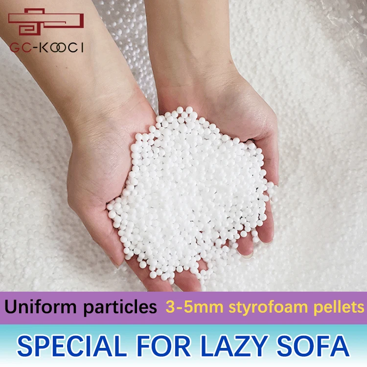 Lazy sofa filling particles EPS/EPP foam particles 3-5mm bean bag sofa filling Styrofoam particles