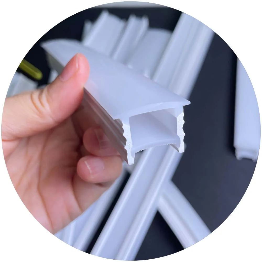 Гибкая неоновая силиконовая трубка 10x10 мм 12x12 20x14 20x20 15x15 16x16 лента для светодиодной ленты