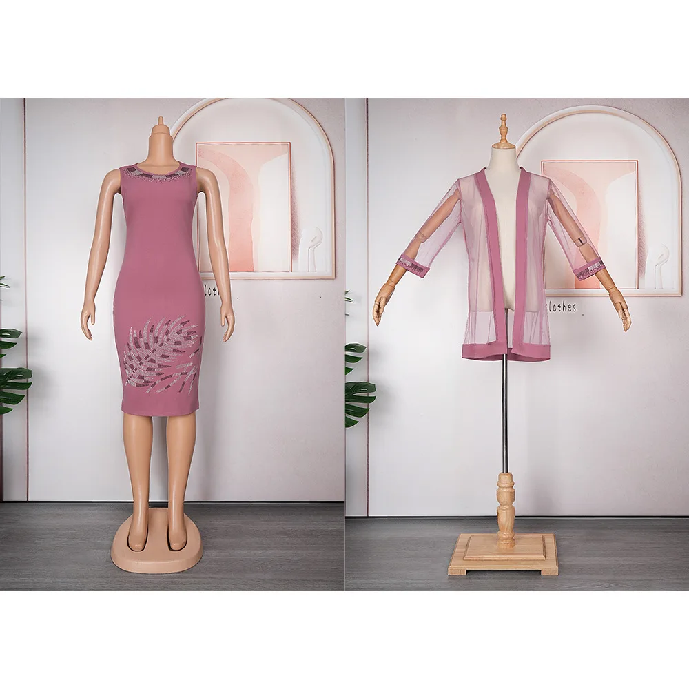 Beautifical Africa Clothing New arrival  Fashion skirt two-piece set Office Lady Dress ,  African loose dress ML47Q103