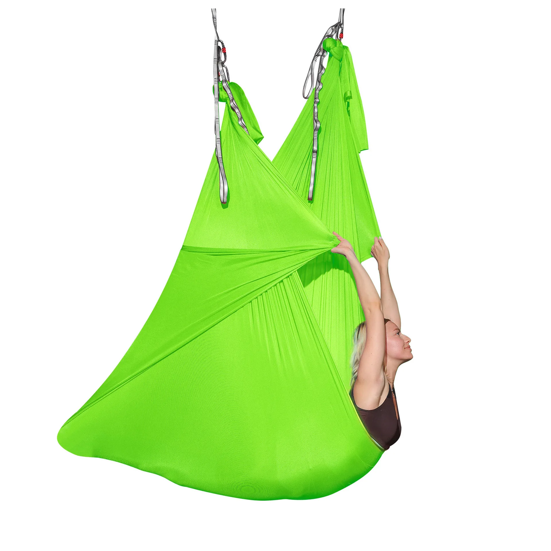 SANFAN Custom Wholesale Soft Aerial Flying High Strength Nylon Yoga Hammock Portable Aerial Yoga Hammock