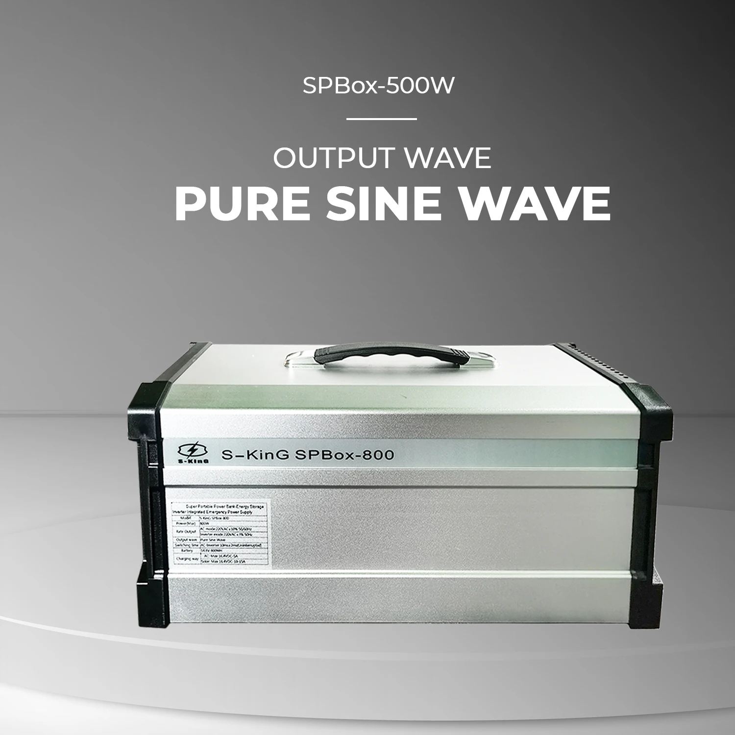 110V 220V AC DC solar power generator with 800 watt inverter for indoor or outdoor emergency