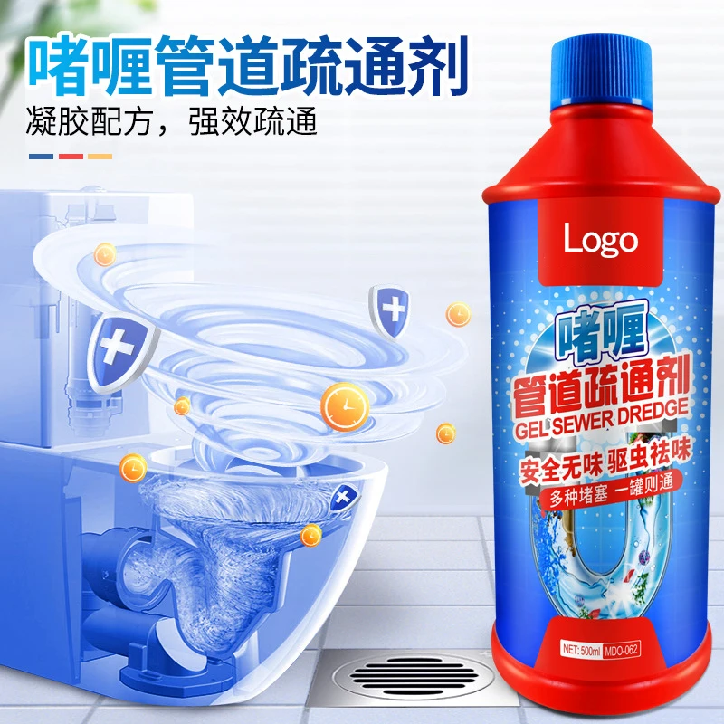 500ml Drain Sewer Gel/Pipeline Cloged Gel For Kitchen/Bathroom/Floor Drain
