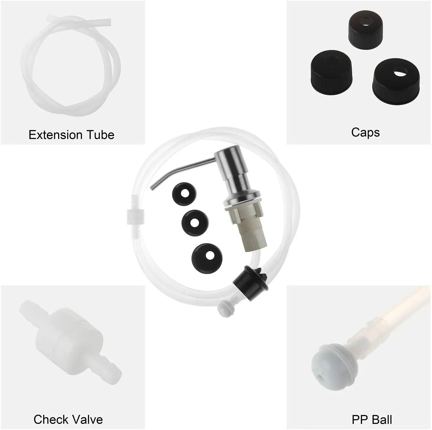 Kitchen Sink Soap Dispenser Extension Tube Kit