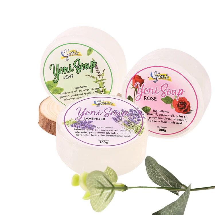 Wholesale Natural Handmade Essential Oil Feminine Vaginal Cleansing Whitening Yoni Bar Soap For Yoni And Bath