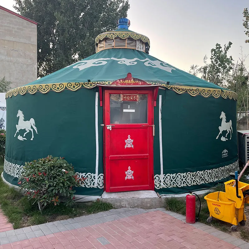 Outdoor party tent yurt home luxury pvc mongolian event yurt tents