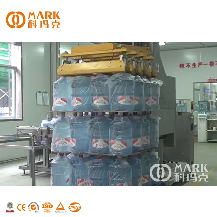 18L 19L 20L Big Barreled Mineral Pure Water 5 Gallon Water Bottle Cleaning Filling Machine