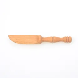Small mini engraved butter spreader peanut mixing fly spreading wood butter knife set