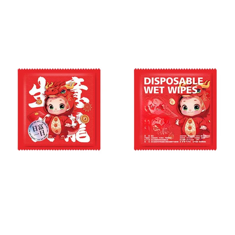 Individually Small Pack Promotional Mini Wet Wipes Wet Tissues Napkin For Travelling