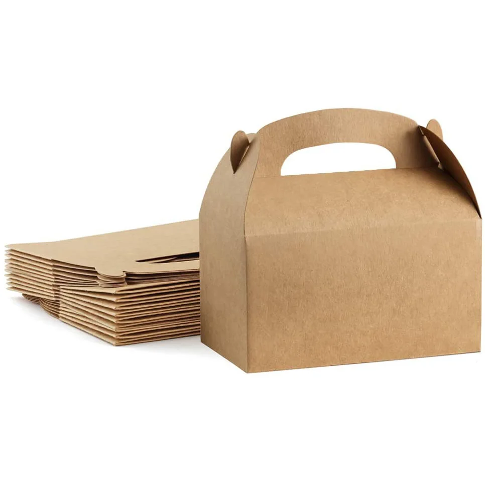 Custom logo kraft paper food box dessert cake packaging box takeaway box