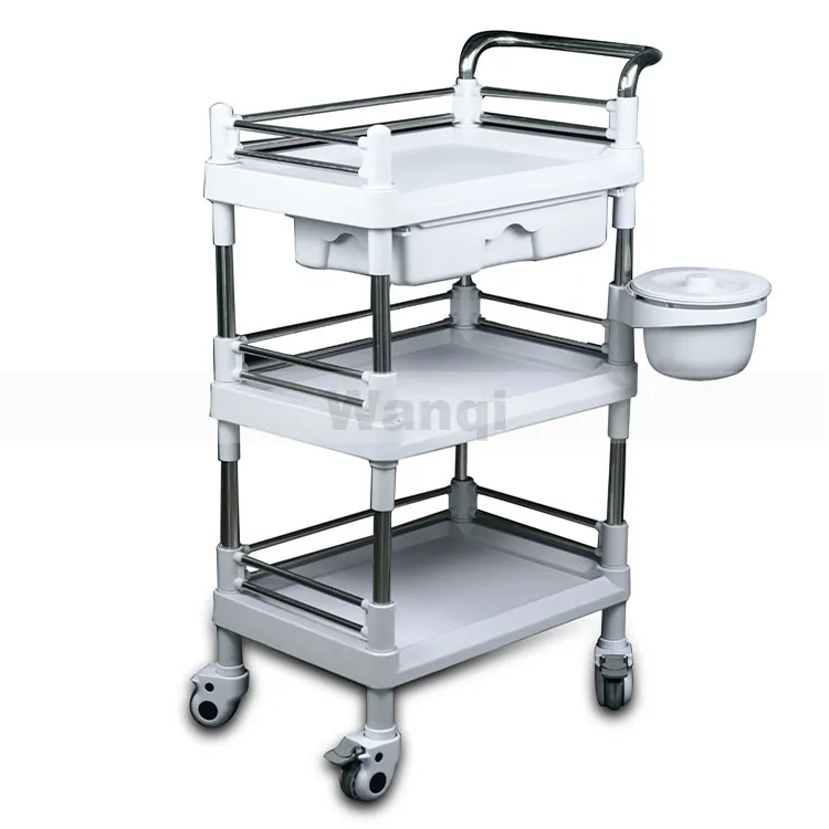 Factory Price Modern Design High Quality Tool Trolley Multipurpose Cart for Hospital Medical Trolley Cart Portable